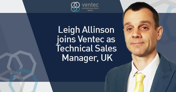 Leigh Allinson joins Ventec as Technical Sales Manager, UK image