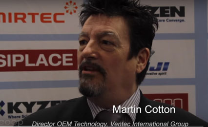 The Scoops Interview with Martin Cotton, Ventecs Director OEM Technology, at IPC APEX, at IPC APEX image
